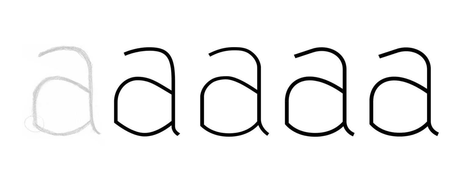 type design development stages