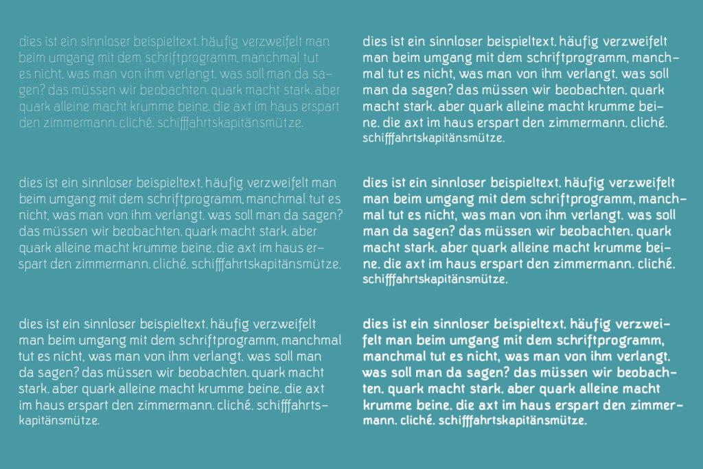 sample text different styles