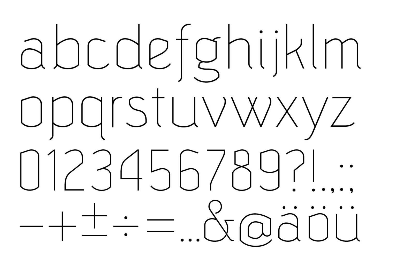 selection of final Alphida characters