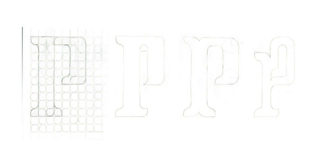 grid-based font idea development